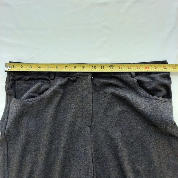 St. John Women's Gray Stretch Straight Leg Career Trousers, Sz 14 - Picture 5 of 9
